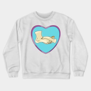 Foot in hand Crewneck Sweatshirt